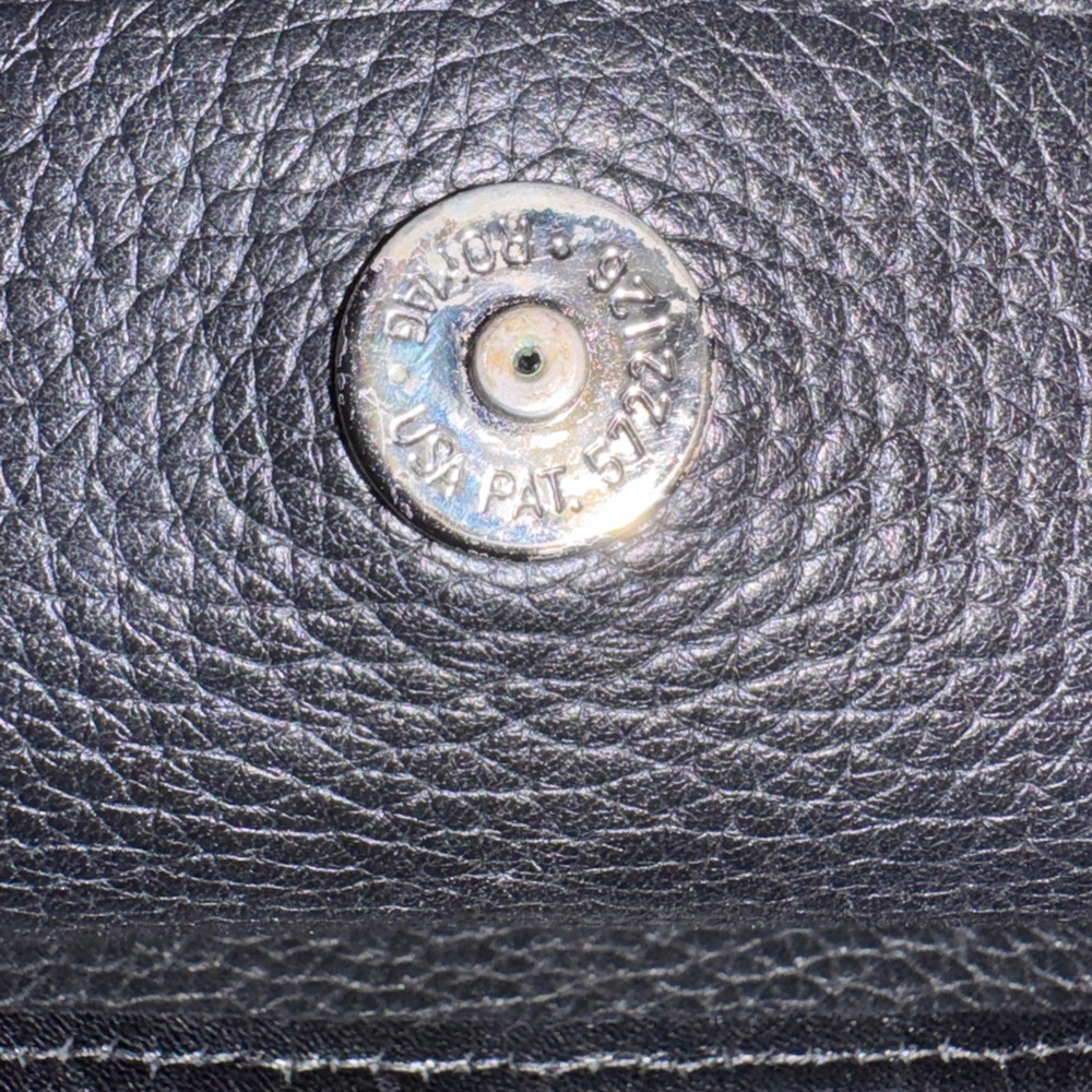 Brighton Women’s Black Croc Embossed Pebbled Leather Small Tote Bag Purse - Picture 9 of 14